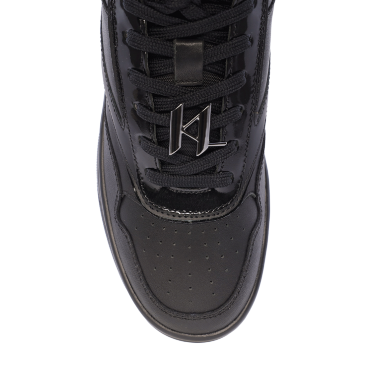 Sneakers femei Karl Lagerfeld  negri din piele 2056DP65020N