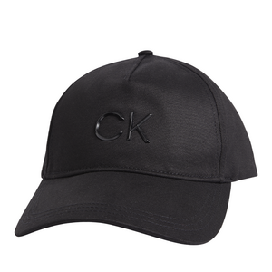 Șapcă Calvin Klein neagră din mix de bumbac 3105DSAP0222N