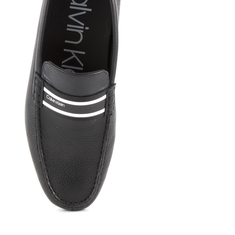 Pantofi barbati Calvin Klein negri din piele 2379bp1117vn