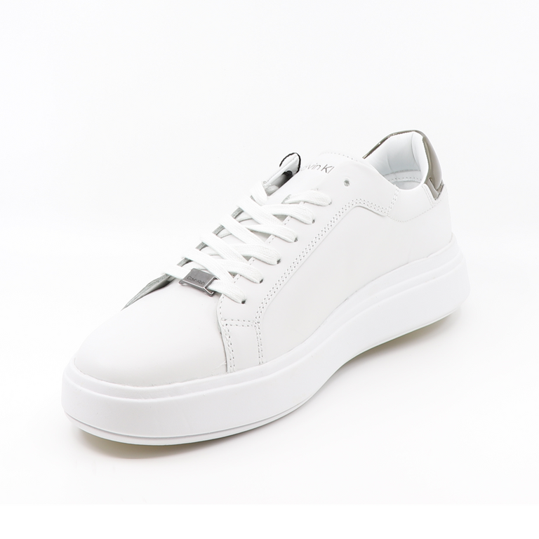 Sneakers bărbați CALVIN KLEIN albi din piele 2372BP0276A