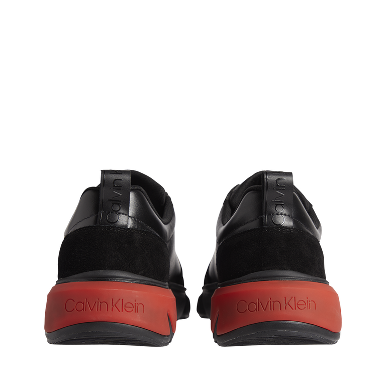 Sneakers bărbați Calvin Klein negri din piele naturală 2374BP0340N 