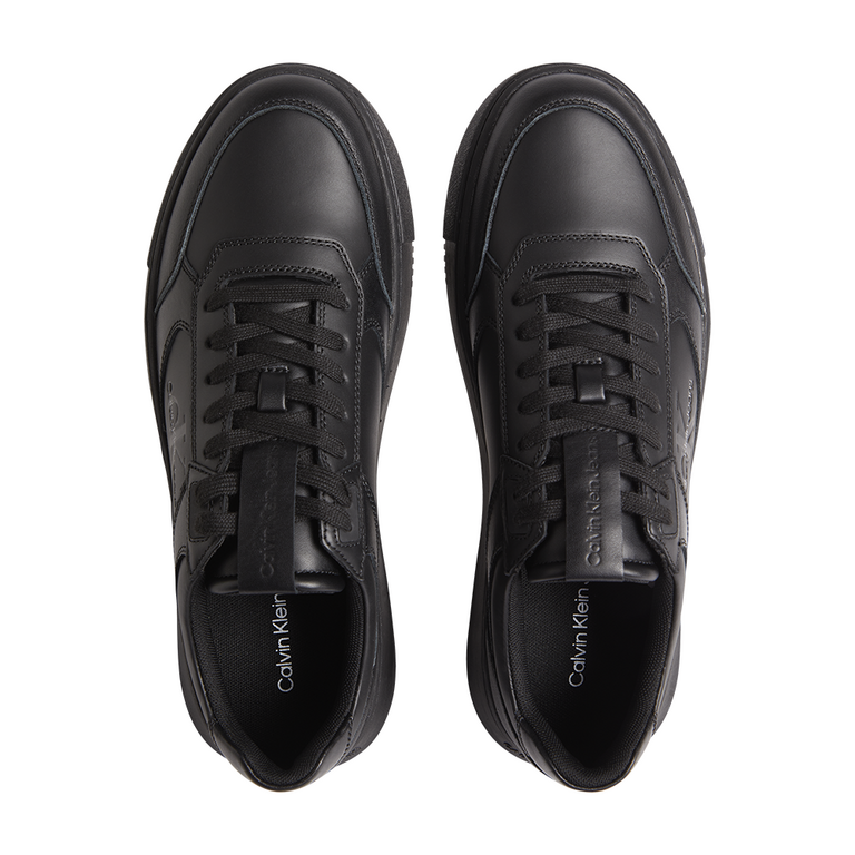 Sneakers bărbați Calvin Klein negri din piele naturală 2374BP0550N 