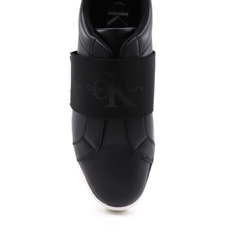 Sneakers tip slip on bărbați CK Calvin Klein negri din piele 2375BP0571N