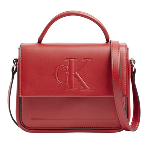 Poșetă crossbody Calvin Klein roșie cu logo 3D 3105POSS0306R