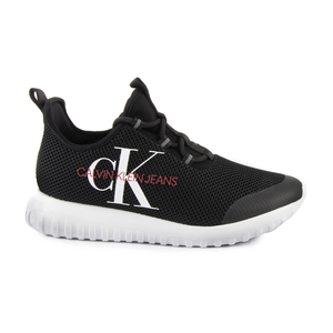 Pantofi sport femei Calvin Klein negri din knitted cu print logo 2370DPS1640N