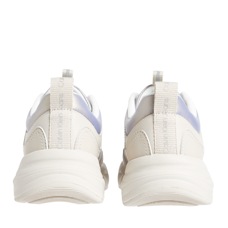 Pantofi sport femei CK Calvin Klein albi din piele și textil 2376dps1062a