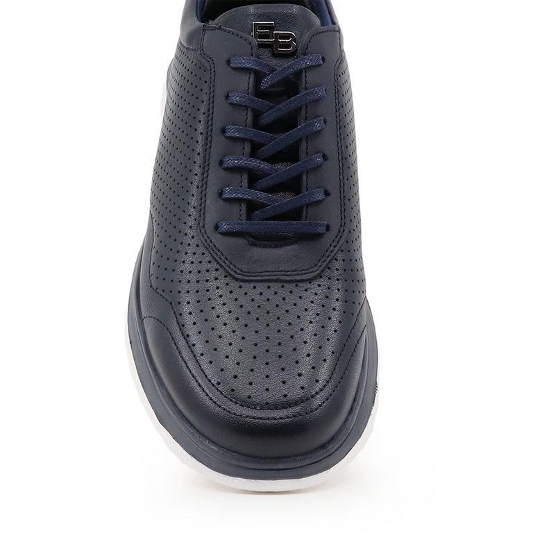 Pantofi bărbați Enzo Bertini albastri din piele 3203BP15040BL