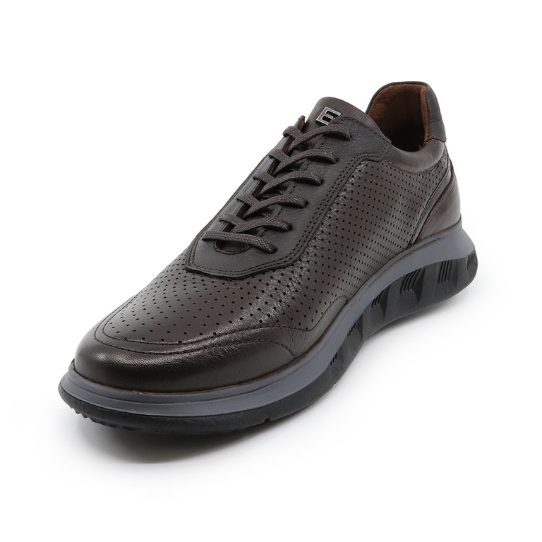 Pantofi bărbați Enzo Bertini maro din piele 3203BP15040M