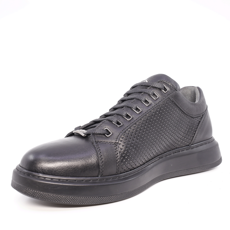 Pantofi bărbați Enzo Bertini negri din piele 2196bp12463n 