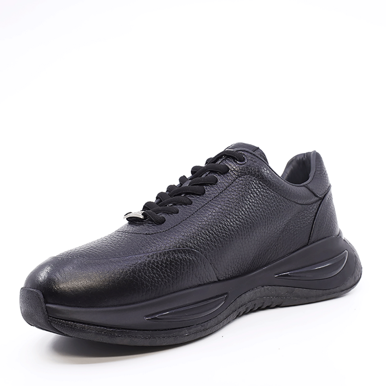 Pantofi bărbați Enzo Bertini negri din piele naturală 2016BP43501N