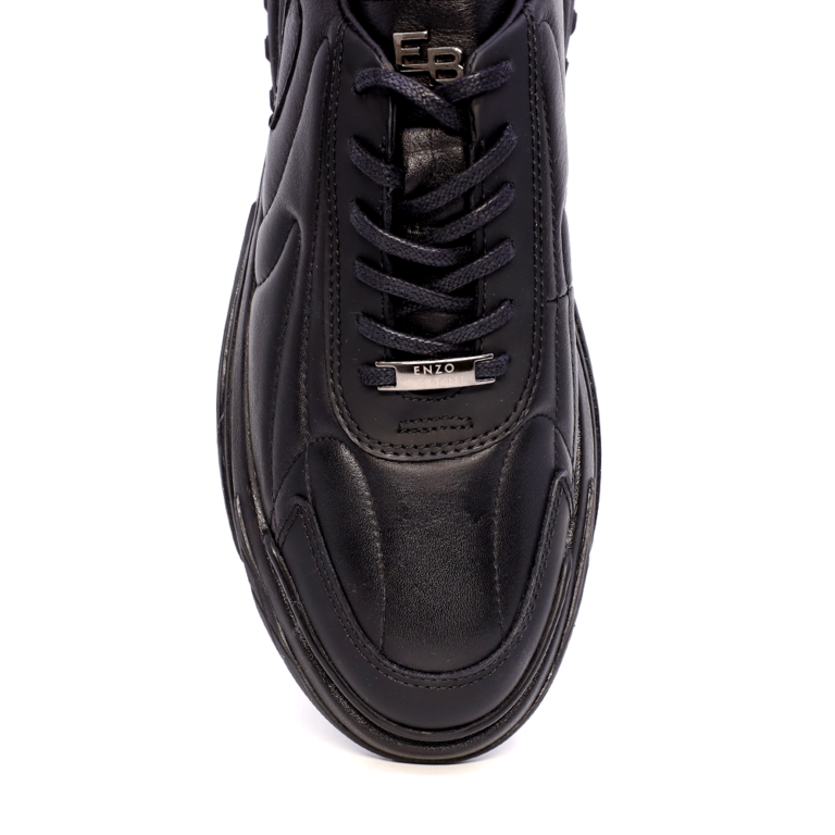 Pantofi bărbați Enzo Bertini negri din piele naturală 3206BP18132N