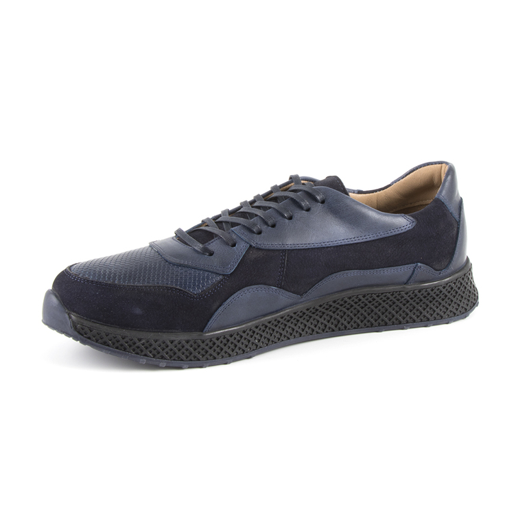 Pantofi barbati Enzo Bertini bleu casual din piele 3698bp2312bl