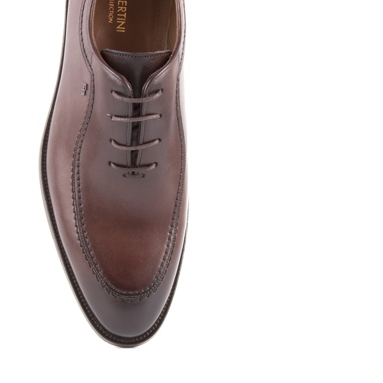 Pantofi Oxford barbati Enzo Bertini maro din piele 3389BP18190M