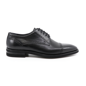 Pantofi derby bărbați Enzo Bertini negri din piele 3383BP2248N