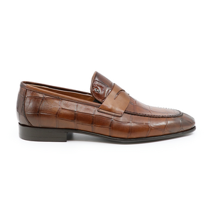 Pantofi loafers bărbați Enzo Bertini maro din piele 3383BP1940CM