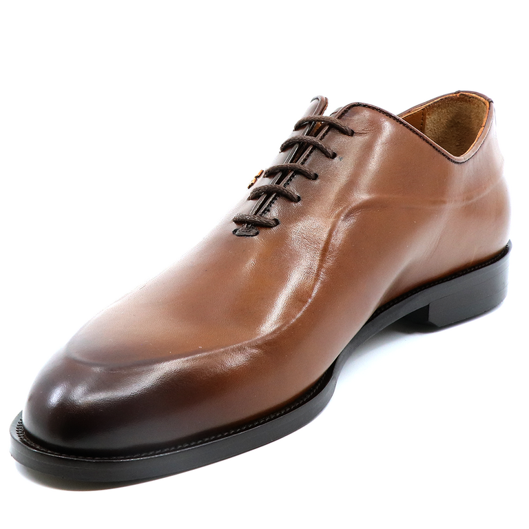 Pantofi oxford bărbați Enzo Bertini maro cognac  din piele 3382BP2435CU