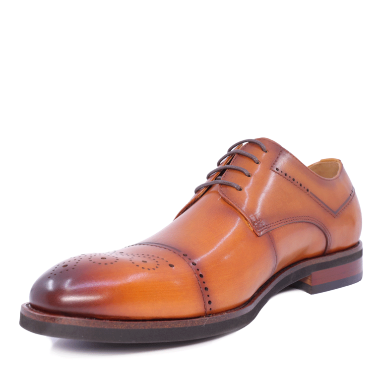 Pantofi oxford bărbați Enzo Bertini maro  din piele 1646BP220197M