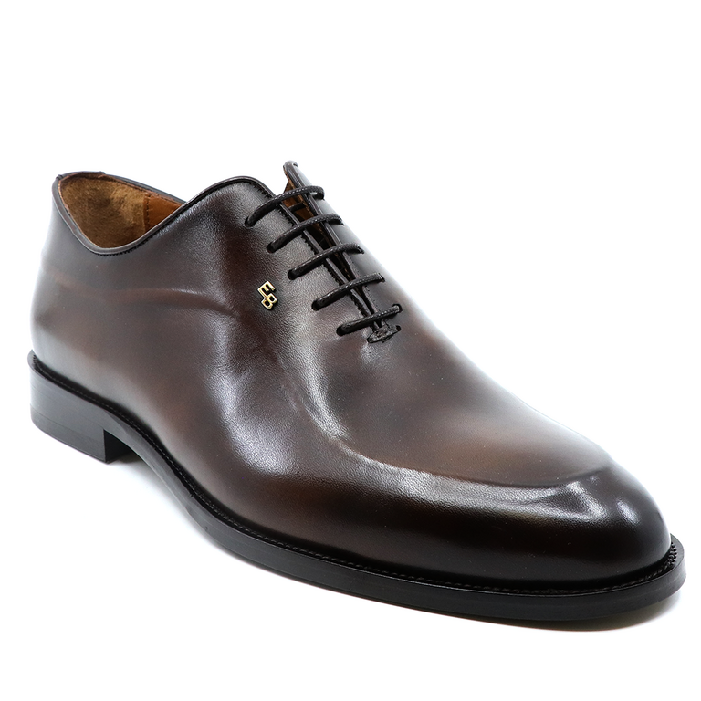Pantofi oxford bărbați  Enzo Bertini maro din piele 3384BP2435M
