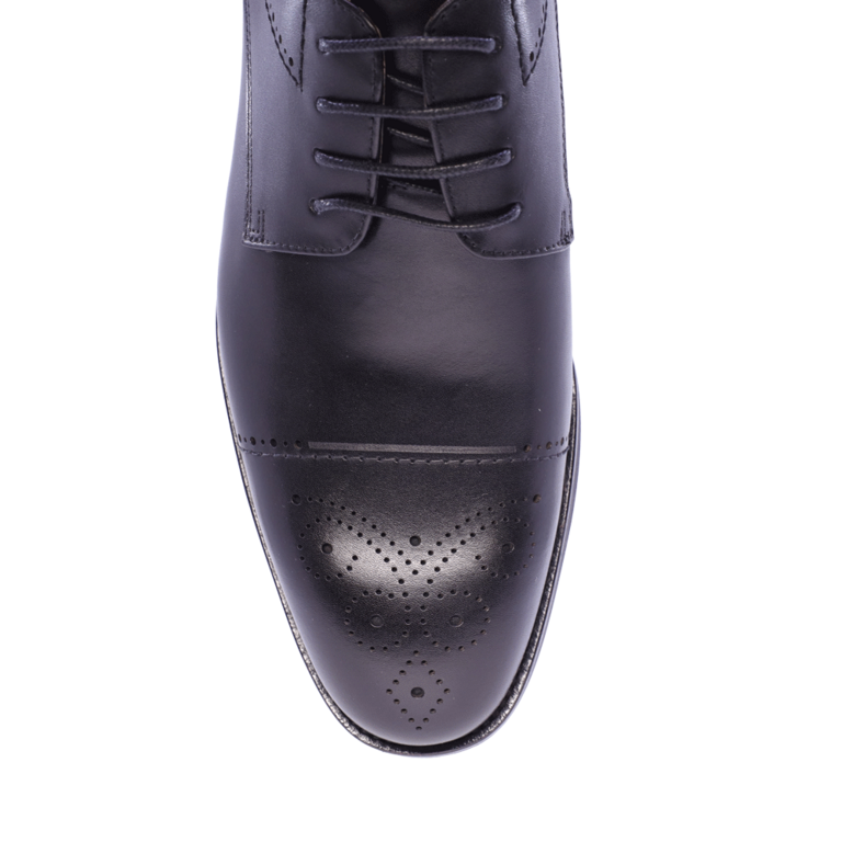 Pantofi oxford bărbați Enzo Bertini negri  din piele 1646BP220197N