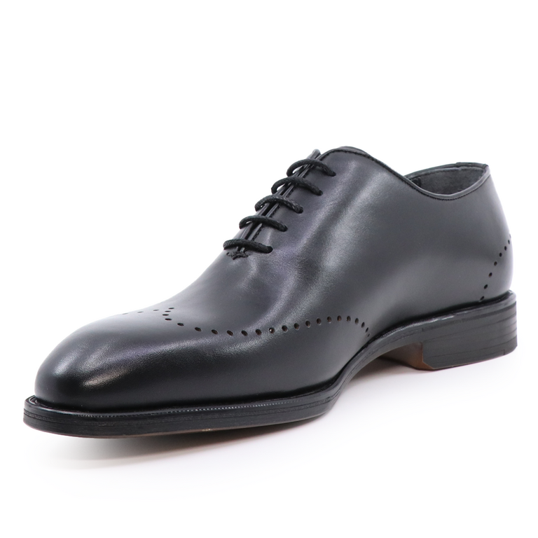 Pantofi oxford bărbați Enzo Bertini negri din piele 3384BP1207N