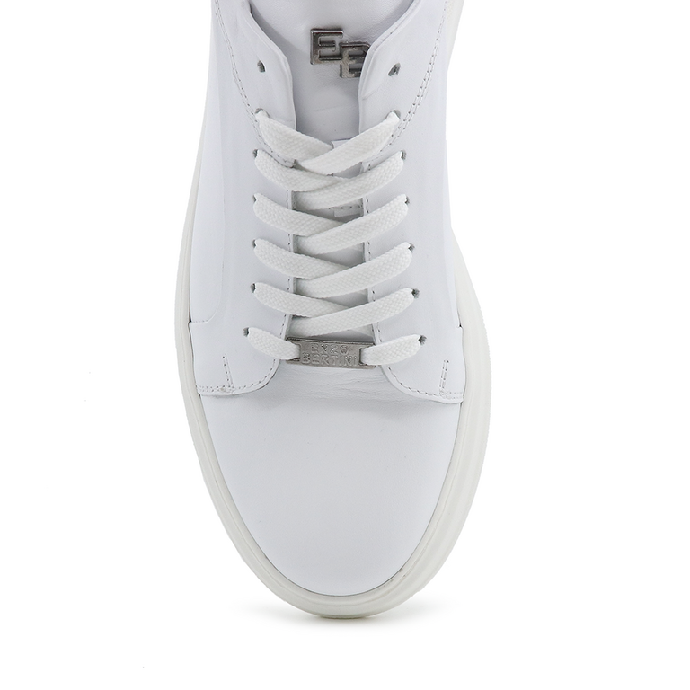 Sneakers bărbați Enzo Bertini albi din piele 3383BP4170A