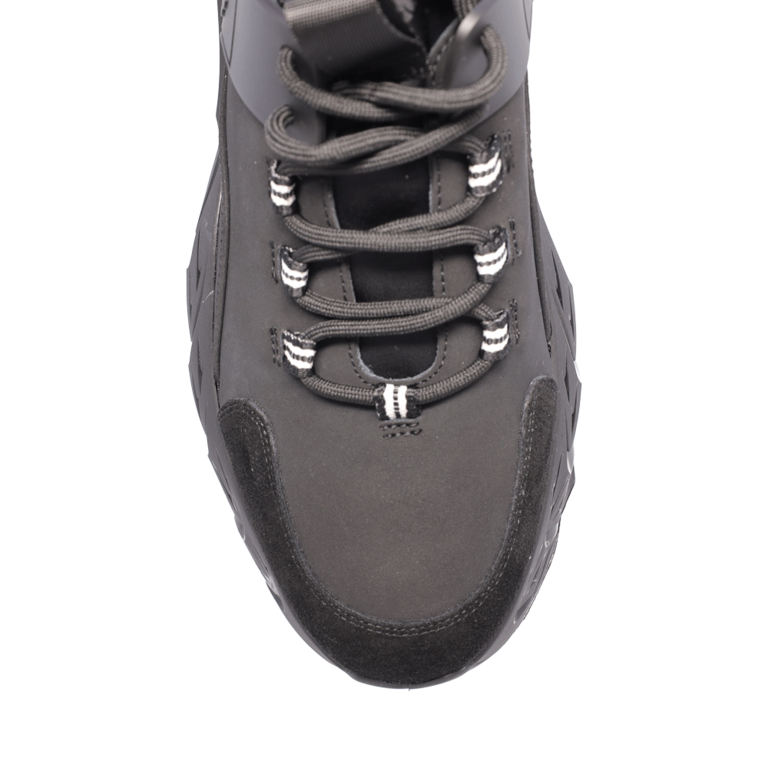 Sneakers bărbați Enzo Bertini negri din piele nabuck+ textil tip neopren 3866BP426N