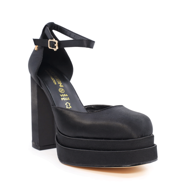 Pantofi decupați femei Enzo Bertini negri cu toc și platformă 1127dd3986n