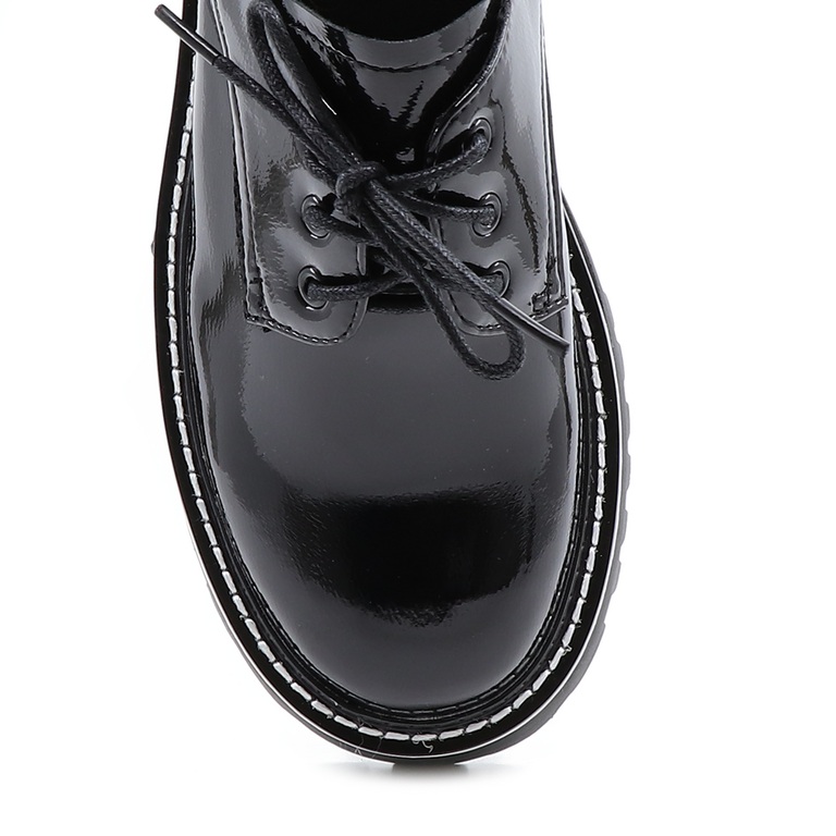 Pantofi femei Enzo Bertini negri din piele lăcuită 1122DP1017LN