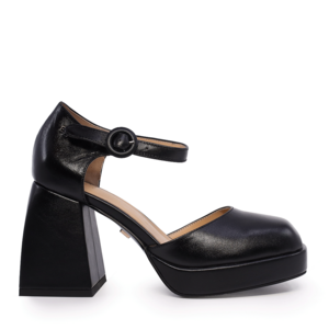 Pantofi Mary Jane femei Enzo Bertini negri din piele naturală 1127DP3061N