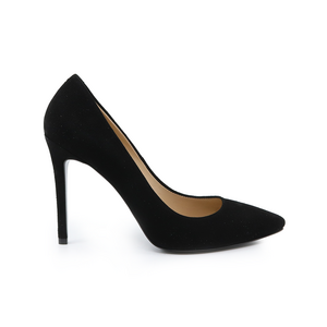 Pantofi stiletto femei Enzo Bertini negri din piele întoarsă 1363DP2626VN