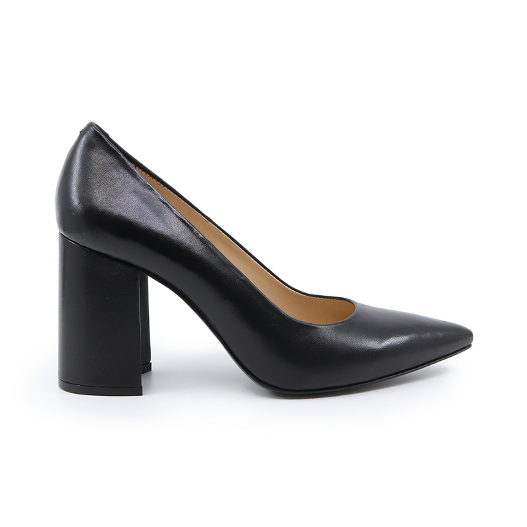 Pantofi stiletto femei Enzo Bertini negrii din piele 1363DP3792N 