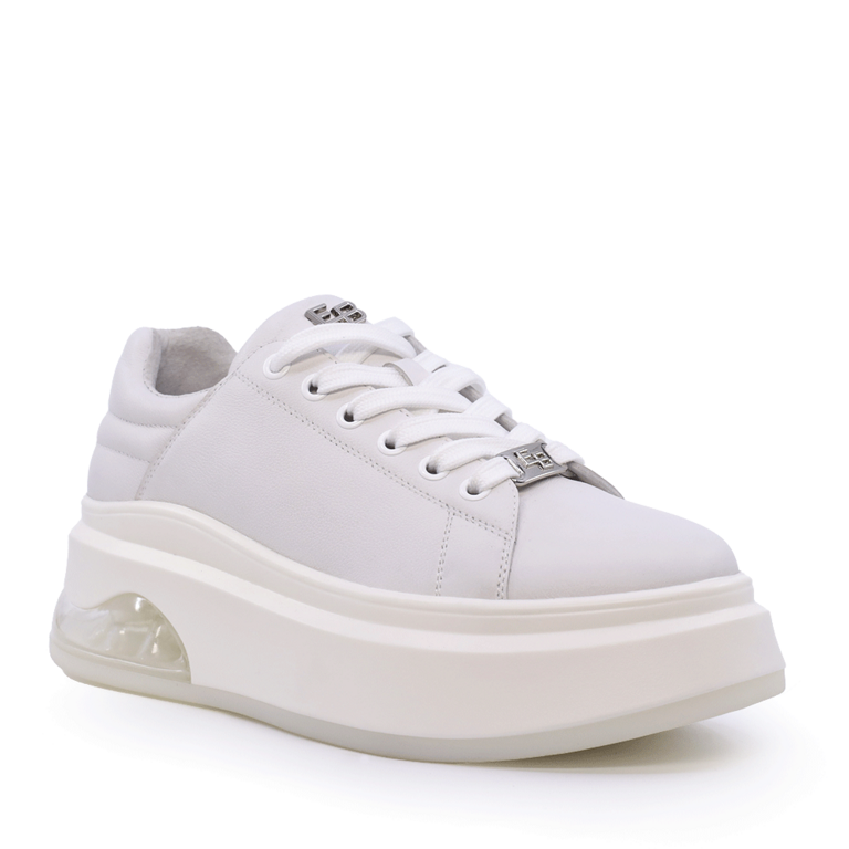 Sneakers femei Enzo Bertini albi din piele 3867DP390A