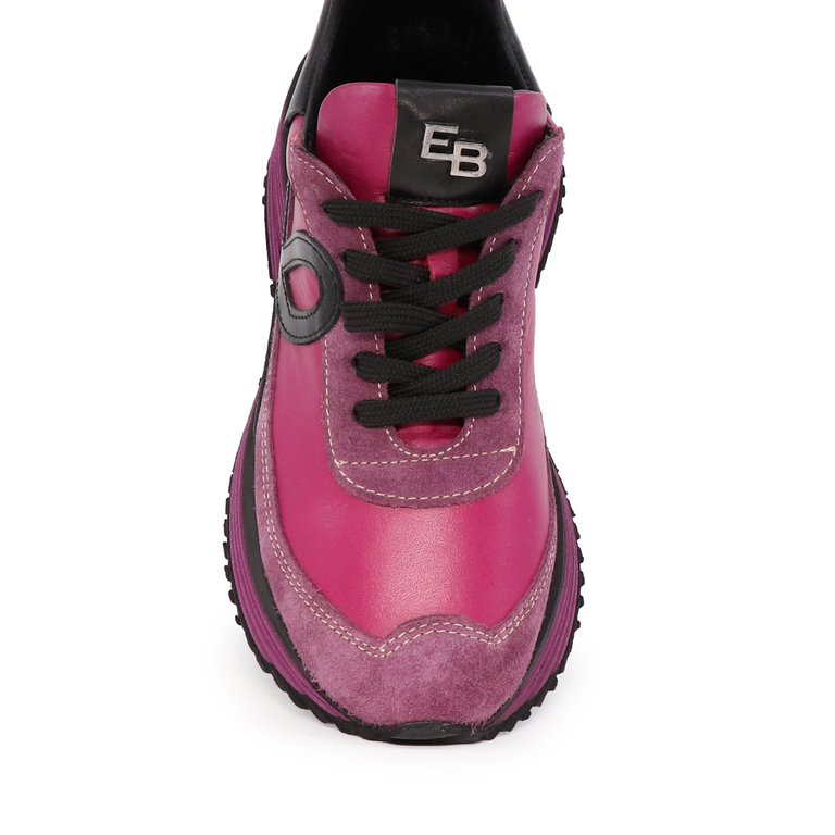 Sneakers femei Enzo Bertini fuchsia din piele 2364DP7451FU