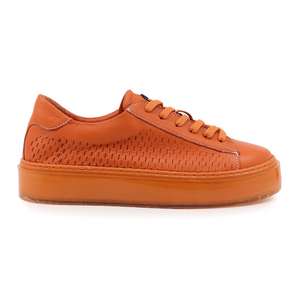 Sneakers femei Enzo Bertini portocalii din piele 1733DP22438PO