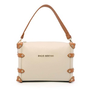 Poșetă satchel femei Enzo Bertini bej din piele naturală 154posp3582beco