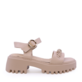 Sandale cu accesoriu metalic femei Enzo Bertini negre din piele 1399DS1284N