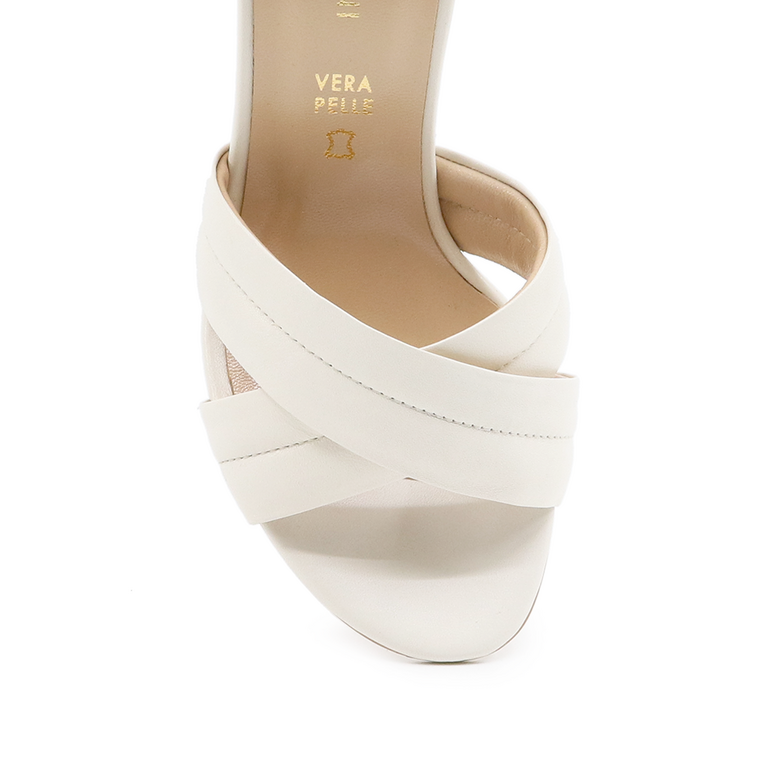 Sandale femei Enzo Bertini albe din piele 1363DS3604A
