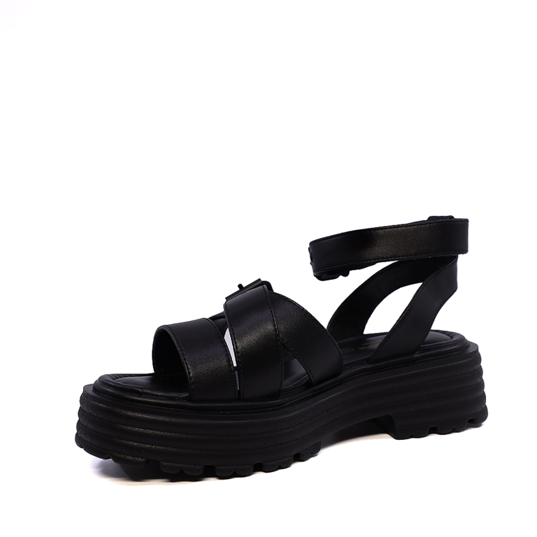 Sandale femei Enzo Bertini negre din piele 1397DS1292N