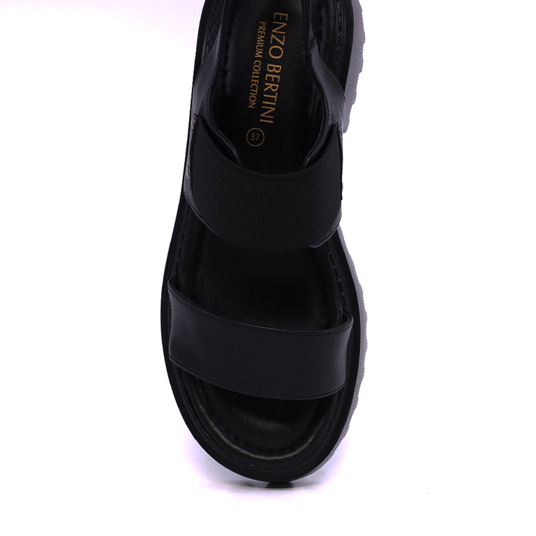 Sandale femei Enzo Bertini negre din piele 1397DS1511N