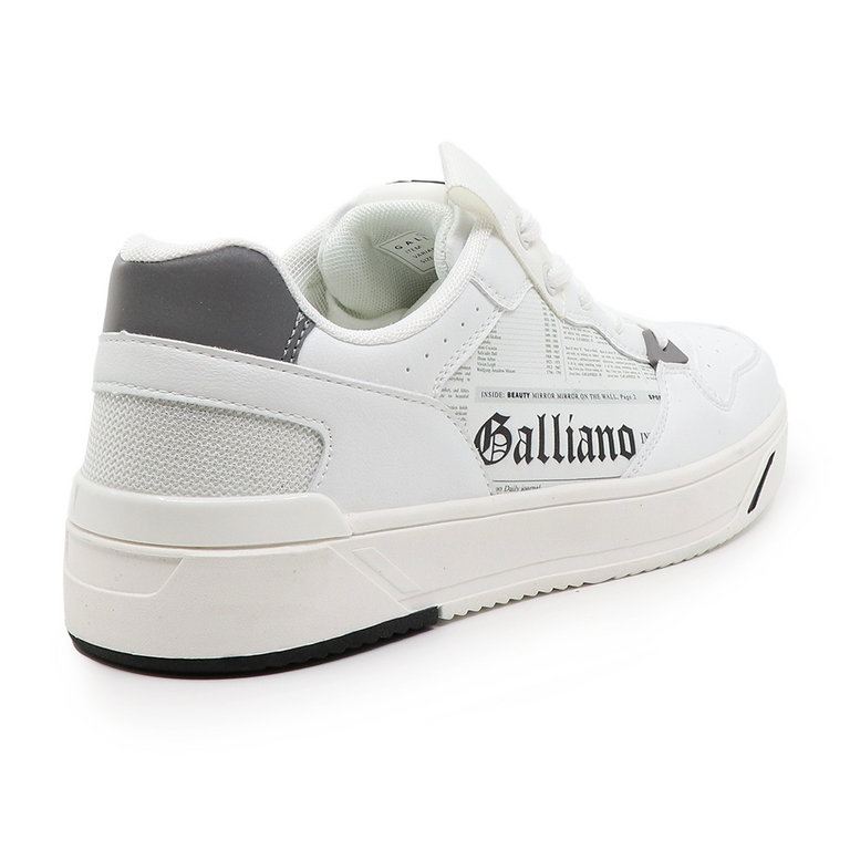 Pantofi bărbați JOHN GALLIANO albi din piele 3503BP14661A 