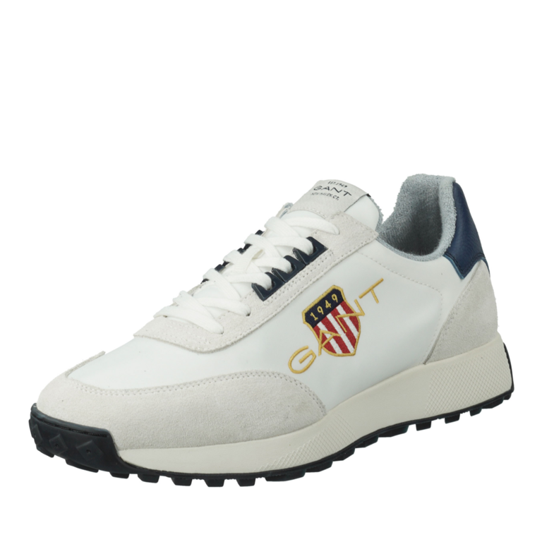 Sneakers bărbați Gant Garold albi din piele 1745BP633878A