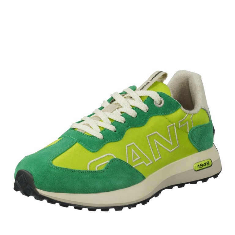 Sneakers bărbați Gant Ketoon verzi din piele și textil 1745BP633882V