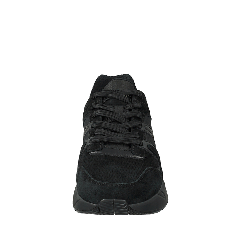 Sneakers bărbați Gant negri din  material textil și piele 1744DP633233VN