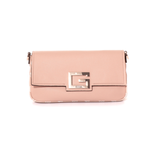 Poșetă satchel Guess roz cu logo frontal 911PLS80190RO