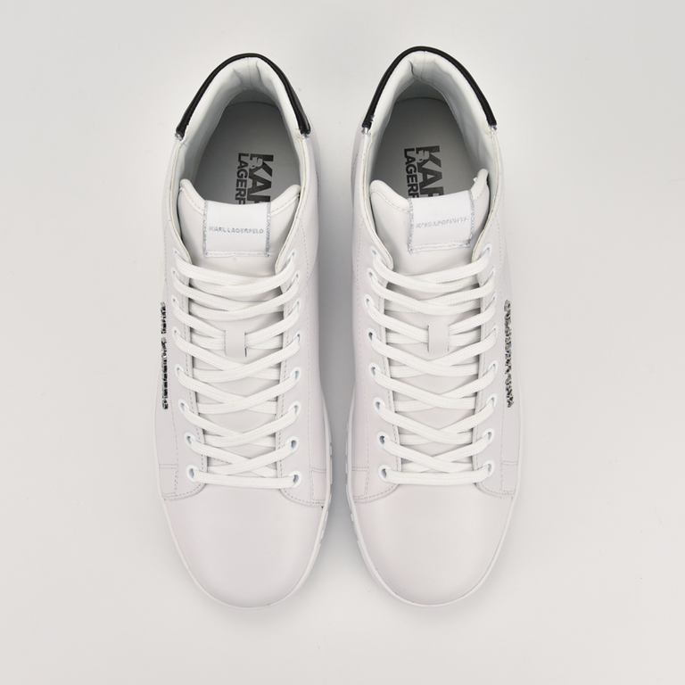 Sneakers high top bărbați Karl Lagerfeld albi 2054bg51040a