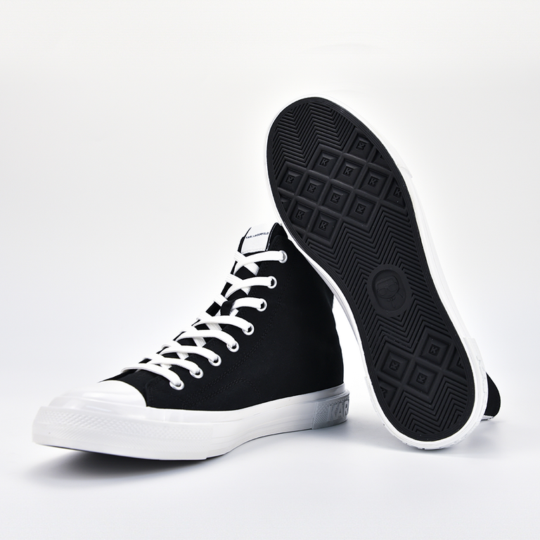 Sneakers high top bărbați Karl Lagerfeld negri 2054BG50350N