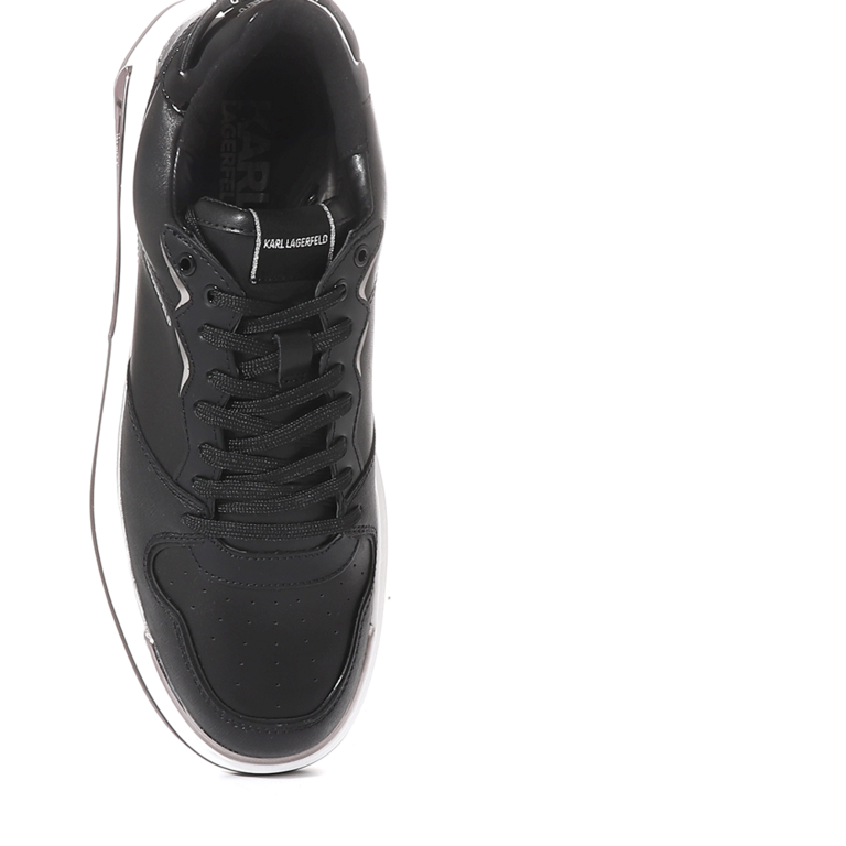 Pantofi bărbați KARL LAGERFELD negri din piele  2052BP52020N