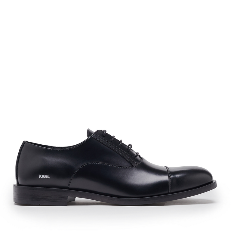 Pantofi oxford bărbați Karl Lagerfeld negri din piele 2054BP12214N 
