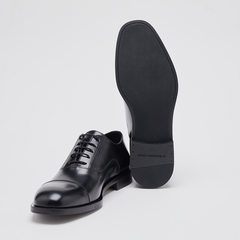 Pantofi oxford bărbați Karl Lagerfeld negri din piele 2054BP12214N 