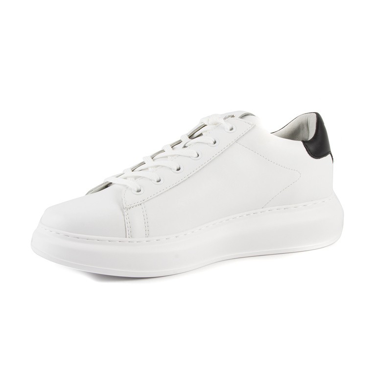Pantofi sport bărbați Karl Lagerfeld albi din piele  2055bp52530a